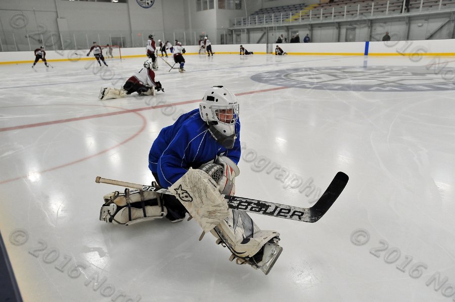 Wheaton College Men\'s Ice Hockey vs Middlesex Community College. - Photo By: KEITH NORDSTROM